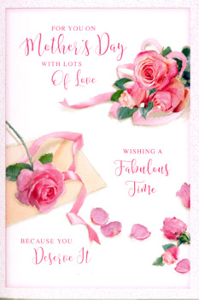 Viewed through a florist's eye, this Mother's Day card is a gentle tableau of roses, ribbon, and script, echoing the thoughtful compositions created in flower shops around Stanmore. The illustration features a prominent cluster of pink roses positioned towards one side of a crisp white background, the blooms overlapping naturally as if they were just arranged into a bouquet at Flowers Stanmore. Each rose is rendered in layers of blush and rose-pink tones, with petals that curl inward in soft spirals, creating a sense of fullness and depth. Surrounding the main cluster, scattered petals are strewn casually yet artfully, some with edges curling up as if caught mid-fall, others resting flat, like delicate keepsakes collected after a celebration. A delicate, pastel ribbon threads through the flowers, looping around the largest roses and trailing off in gentle curves, adding a festive note without overwhelming the serene composition. Flowing, hand-drawn calligraphy carries a loving Mother's Day sentiment, its swirling letters echoing the curves of the petals and ribbon, and enhancing the card's intimate, handcrafted feel. The lighting is soft and even, with no harsh contrasts, creating an atmosphere of peaceful appreciation-much like the quiet early hours before a family surprise. Subtle shadows beneath the blooms suggest a real physical presence, almost as if the roses had been placed on a table in a Stanmore home just before being paired with a fresh bouquet for same-day delivery. Altogether, the card captures the tenderness of a mother's love: gentle, steady, and beautifully unfurling over time.