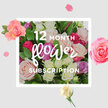 The image centres on a beautifully rounded arrangement of roses, composed to express the quiet joy of receiving flowers again and again over twelve months in Stanmore. The bouquet is full and abundant, yet carefully controlled, with roses in a spectrum of tones that range from pale blush and powder pink to creamy white, lilac, and vibrant fuchsia. Some blooms are tightly layered, creating a sense of density and richness, while others open wide, their petals gently rolled back to reveal soft, velvety interiors. The roses rest within a nest of deep green foliage, the leaves fanning out just enough to frame the flowers without distracting from their colour. This green halo provides contrast, echoing the calm greenery found in local parks and gardens around HA7. Soft, even lighting washes over the arrangement, giving each petal a subtle sheen and making the bouquet appear freshly prepared, as if ready for same-day delivery to a home near Stanmore station or off Church Road. Around the main cluster, individual petals and small blossoms appear to drift across a creamy, uncluttered background, creating a sense of lightness and movement. This border feels like floral confetti, hinting at celebrations, milestones, and everyday moments that a 12-month flower subscription might accompany. Imagined through scent, the scene carries the aroma of sweet, modern roses with a trace of cut stems and foliage-a fragrance that would quietly transform a living space. The overall impression is of enduring elegance and gently sustained happiness, an any-occasion floral design that brings a touch of local florist artistry into each month of the year in Stanmore.