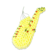 This unique funeral tribute depicts a full-sized saxophone recreated entirely in flowers, set against a bright white background that highlights its artistry. The instrument's entire body is densely packed with small yellow chrysanthemums, their rounded petals overlapping like tiny cushions to form a soft, uniform surface. The familiar lines of the saxophone are clearly defined: the bell opens gently at the base, the main tube rises in a smooth vertical line, and the neck curves gracefully at the top, all carefully shaped to capture the character of a real brass instrument. Running along the front of this floral saxophone, delicate trails of orange-red spray roses mark out where the keys and decorative details would be. Their petite blooms, rich in colour and slightly ruffled in texture, add moments of warmth and emotion, standing out vividly against the yellow background. Nestled between the roses, touches of fresh green foliage provide natural contrast and help emphasise the contours of the design. Fine, light green wires can just be seen within the arrangement, offering gentle structural support without breaking the illusion of a seamless floral sculpture. A faint shadow beneath the saxophone suggests it is propped on a stand, ready to accompany a farewell service in Stanmore-perhaps in a local church, synagogue, or at the crematorium-where family and friends gather to say goodbye. The tribute feels deeply personal and heartfelt, ideal for commemorating a loved one who played, loved, or simply found comfort in music, and whose memory continues to echo softly through the community.